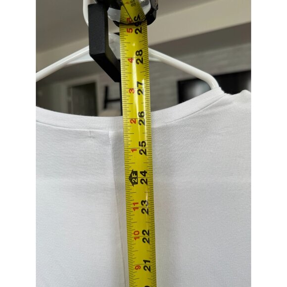 HALOGEN Cloud White Long Sleeve Tencel Silky Soft Lightweight Tee Womens Size S - Picture 5 of 8